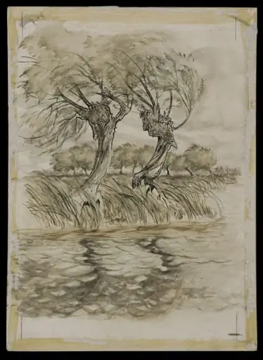 Illustration for Wind in the Willows, by Arthur Rackham