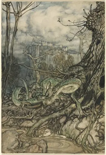 The Green Dragon, by Arthur Rackham