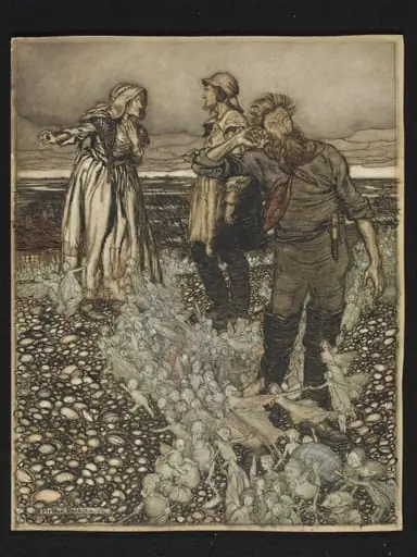 The Widow Whitgift and her Sons, by Arthur Rackham