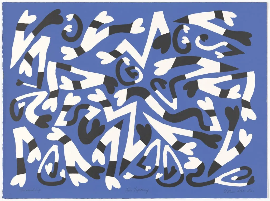 Untitled, by Arthur Secunda, ink, 1970