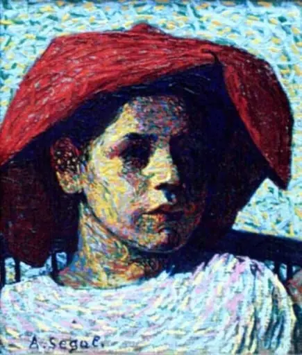 Fata cu pălărie roșie, by Arthur Segal