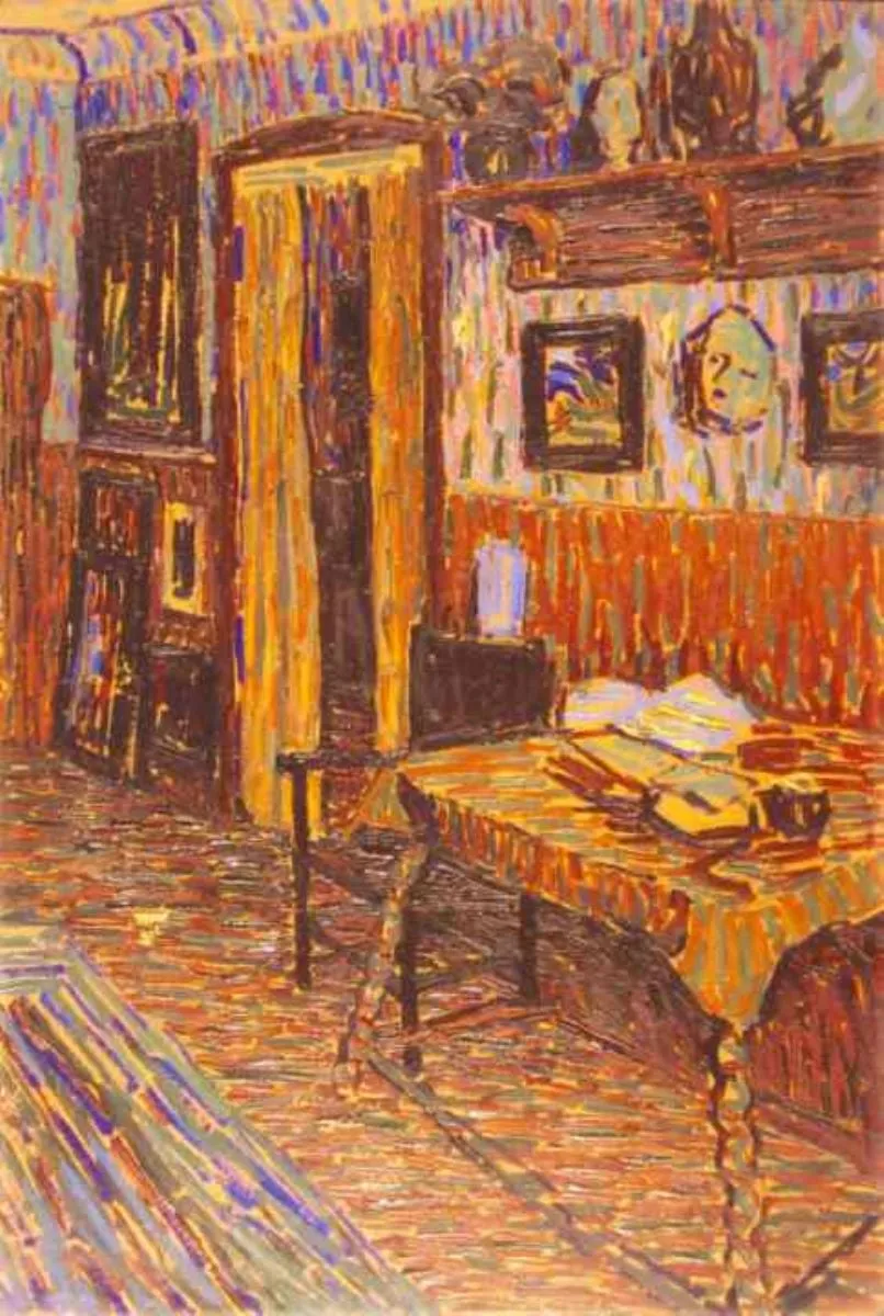 Interior de cameră, by Arthur Segal, unspecified, 1911