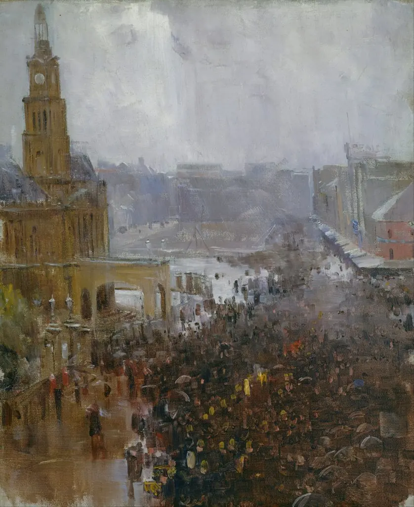 Fireman's funeral, George Street