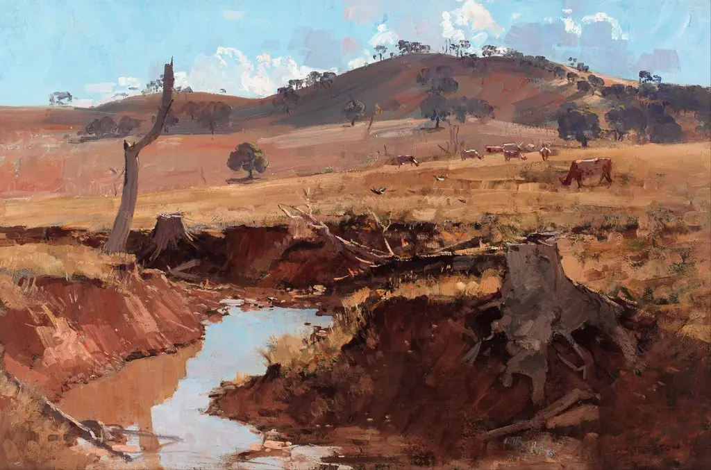 The creek, by Arthur Streeton