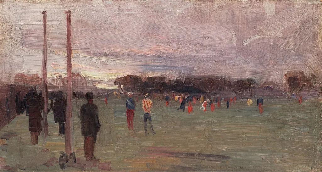 The national game, by Arthur Streeton, oil, 1895