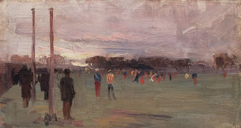 The national game, by Arthur Streeton