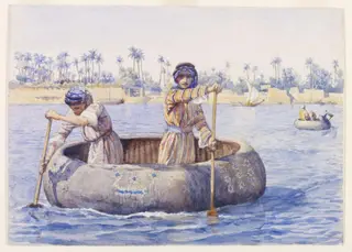 Two Arabs in a Quffa