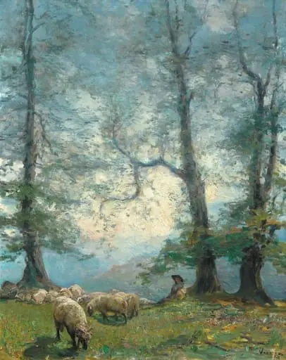 Ciobani în pădure, by Arthur Verona (Garguromin)