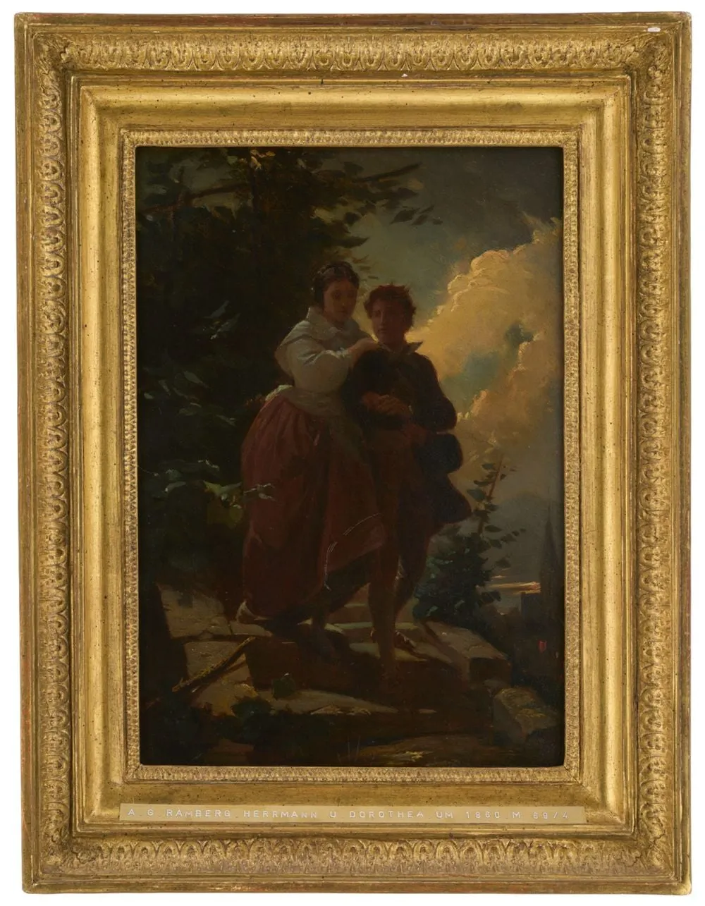 Hermann und Dorothea, by Arthur von Ramberg, unspecified, 1969