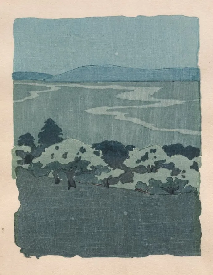 Dragon and Orchard, by Arthur Wesley Dow, 1908
