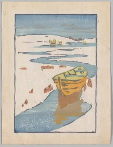 The Derelict, or the Lost Boat, by Arthur Wesley Dow