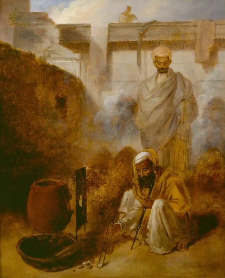 Assayer at Work in the Mint, Calcutta, by Arthur William Devis