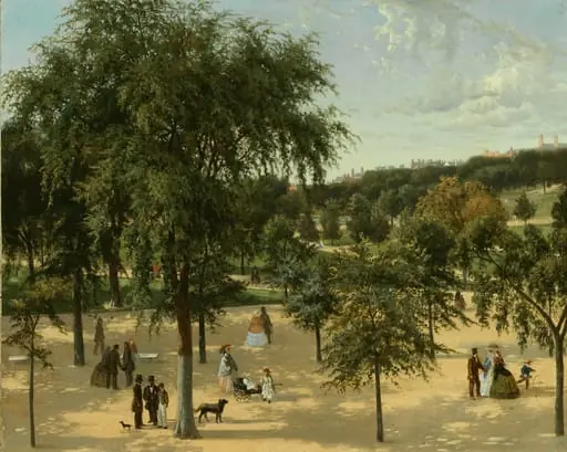Boston Common, by Artist unknown