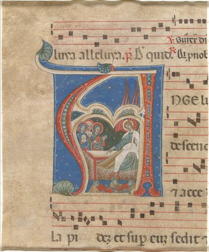 Portrait of First Master of the Cortona Antiphonaries
