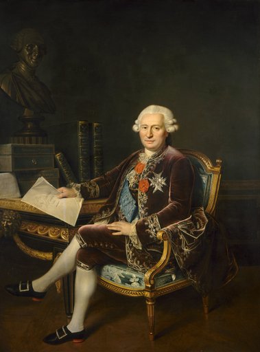 Portrait of Van Loo, called César Van Loo, Jules César Denis