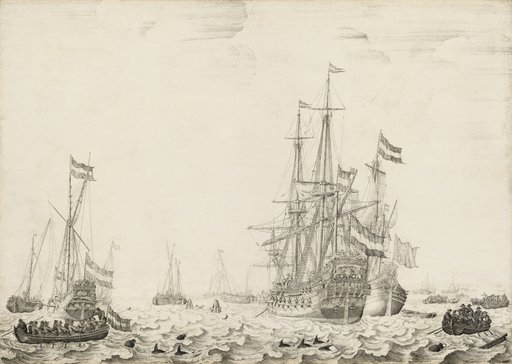 Portrait of Willem van de Velde the Elder