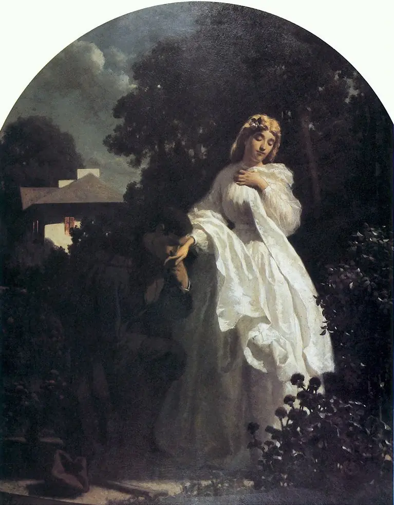 Greeting to the insurgent, by Artur Grottger
