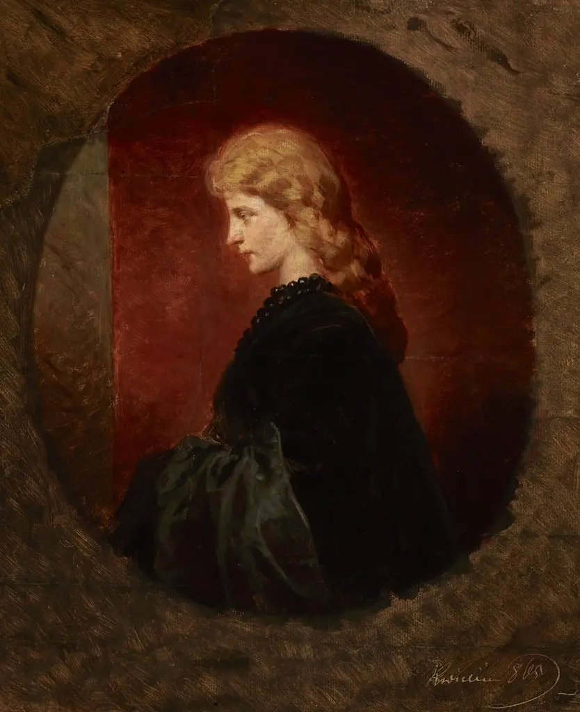 Portrait of a Red-Haired Woman, by Artur Grottger