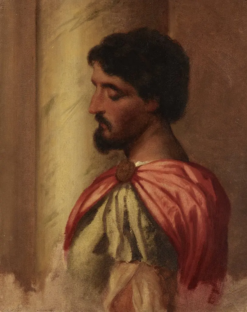 Roman Soldier. Copy of a fragment of the painting "The Massacre of the Innocents" by Bonifacio Veronese?, by Artur Grottger