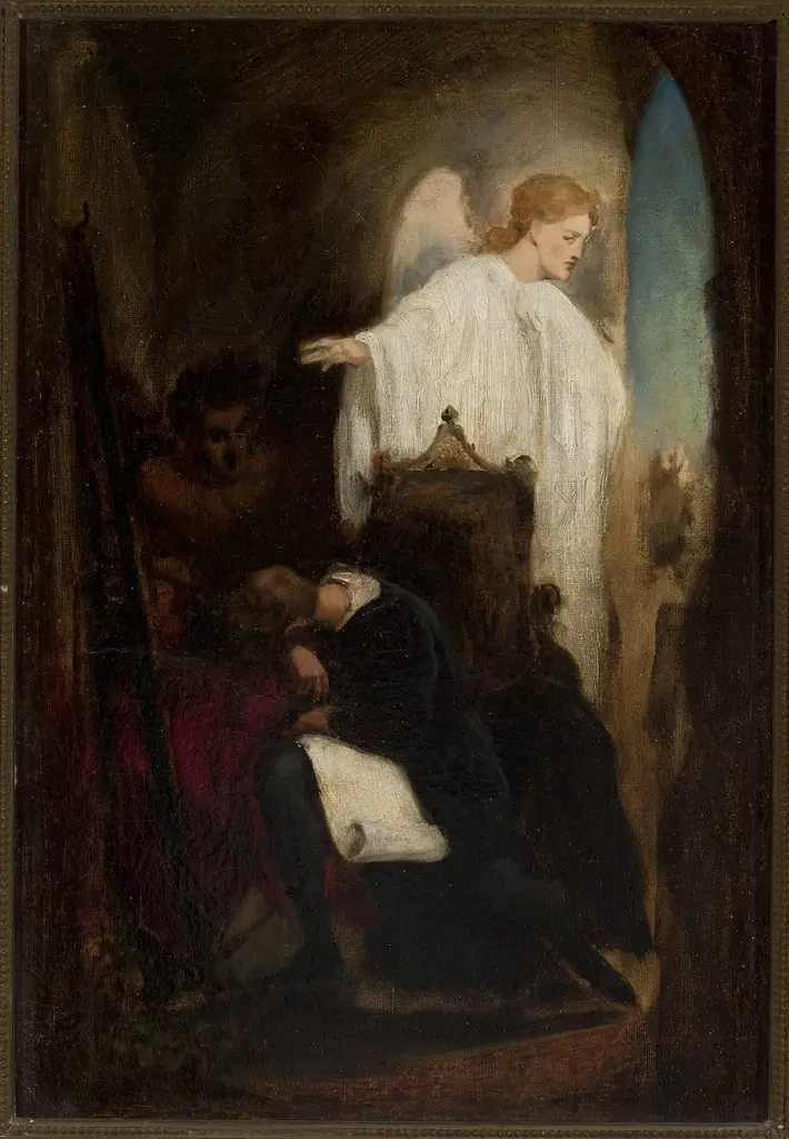 Struggle with Satan, by Artur Grottger
