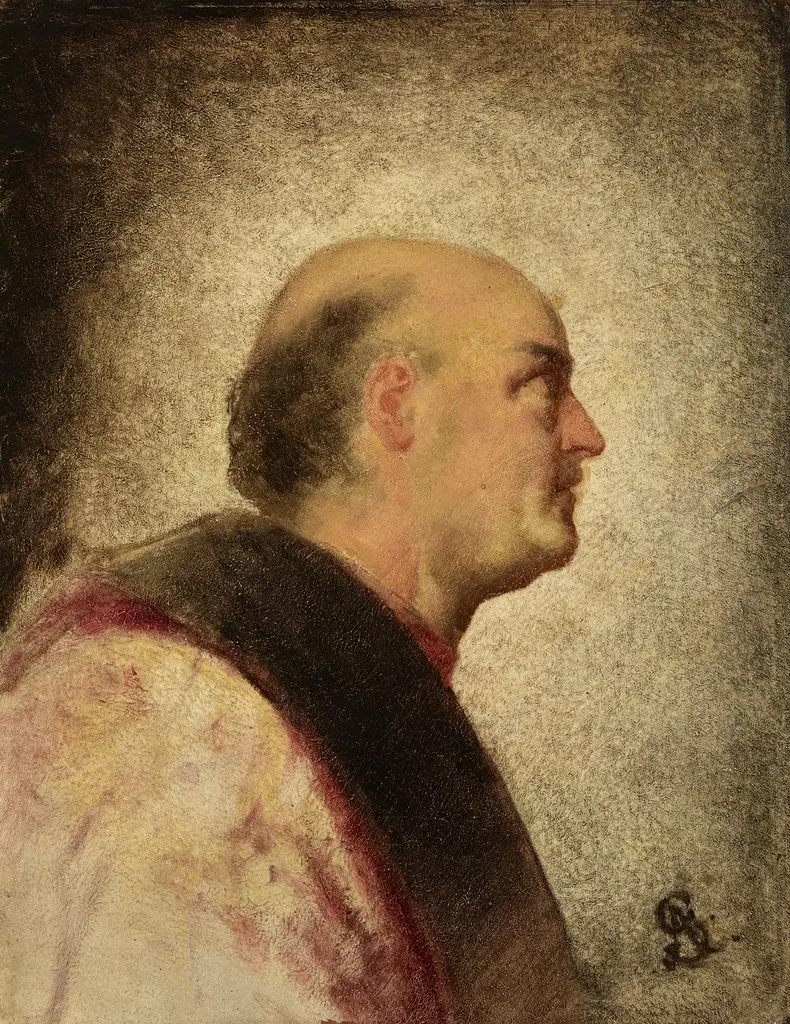Venetian Dignitary – Copy of a fragment of the painting "The Fisherman Presenting the Ring to Doge Gradenigo" by Paris Bordone, by Artur Grottger