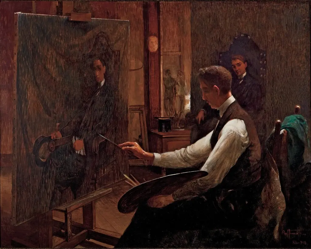 In the Studio, by Artur Timóteo da Costa