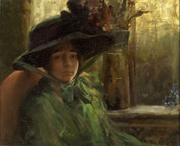 Lady in Green, by Artur Timóteo da Costa
