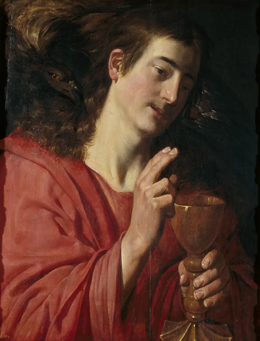 The evangelist John, by Artus Wolffort, oil, 1601