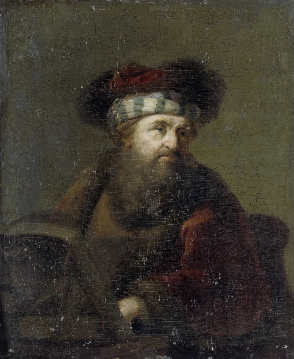 A man in oriental costume, known as ‘The Rabbi’, by Ary de Vois, oil