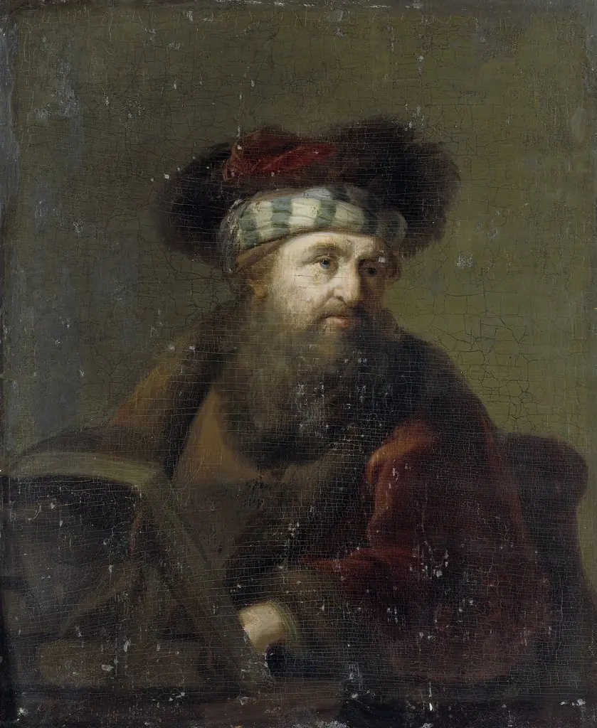 A man in oriental costume, known as ‘The Rabbi’, by Ary de Vois