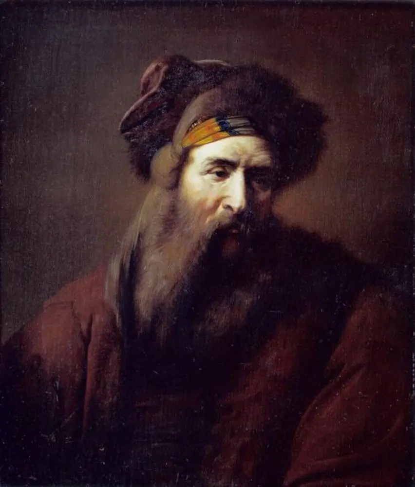Head of a Bearded Man in Oriental Costume, by Ary de Vois