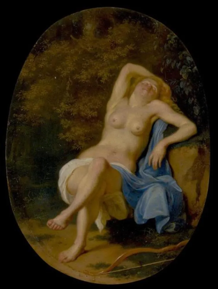 Resting Nymph, by Ary de Vois, oil