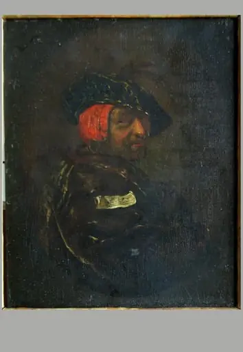 Țăran cu scufie roșie. Pandant: Țăran cu pălărie brună, by Ary de Vois