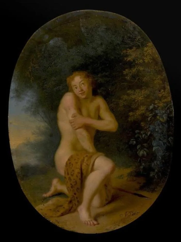 Wounded Hunter (Bacchus? ), by Ary de Vois, oil