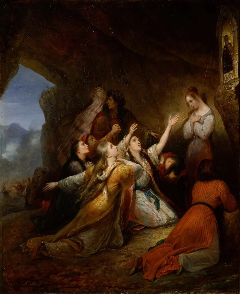 Greek Women Plead for the Virgin's Help, by Ary Scheffer