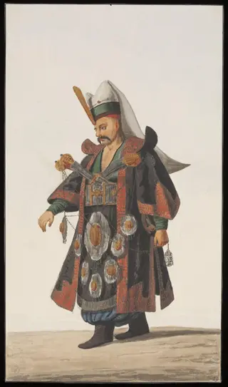 Ascibasi, or Commander of the Janisseries in ceremonial dress
