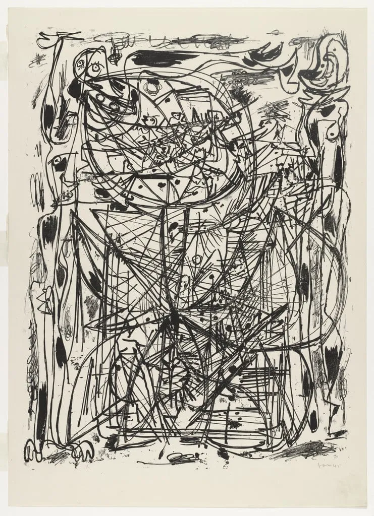 Untitled, by Asger Jorn, ink, 1945