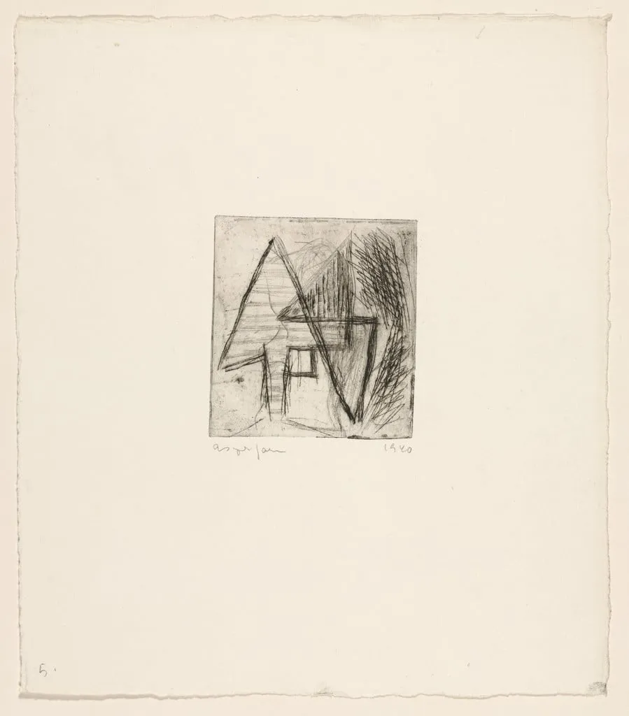 Untitled, by Asger Jorn, ink, 1940