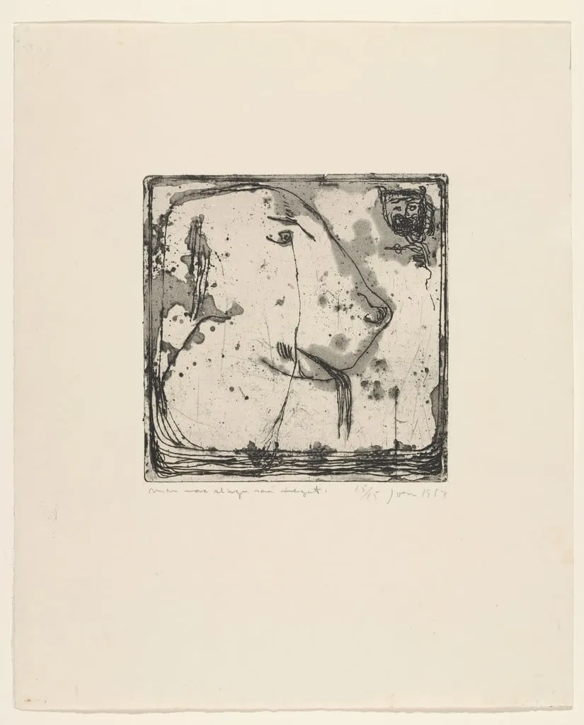 Untitled, by Asger Jorn, ink, 1953