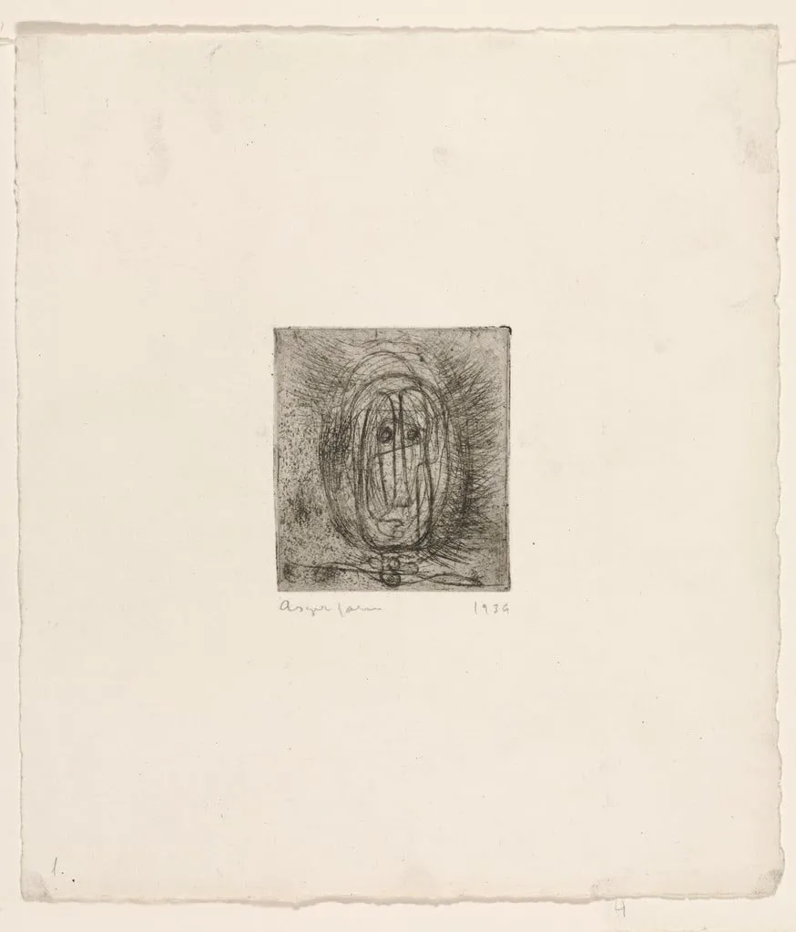 Untitled, by Asger Jorn, ink, 1939