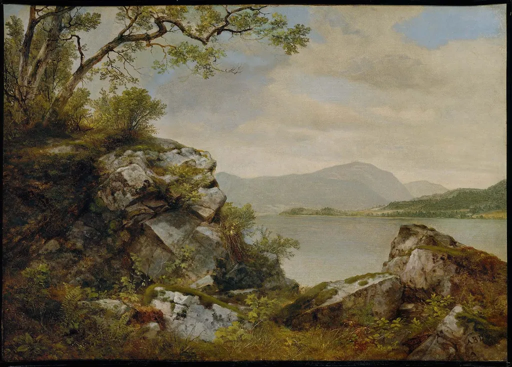 Lake George, New York, by Asher Brown Durand, oil, 1860