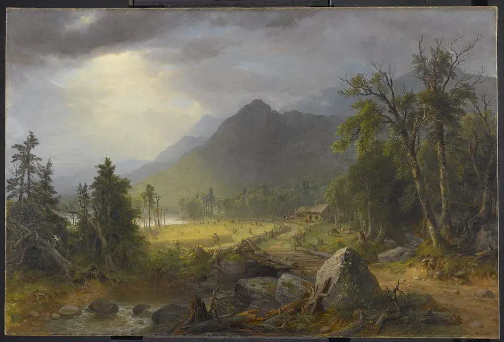 The First Harvest in the Wilderness, by Asher Brown Durand, 1855