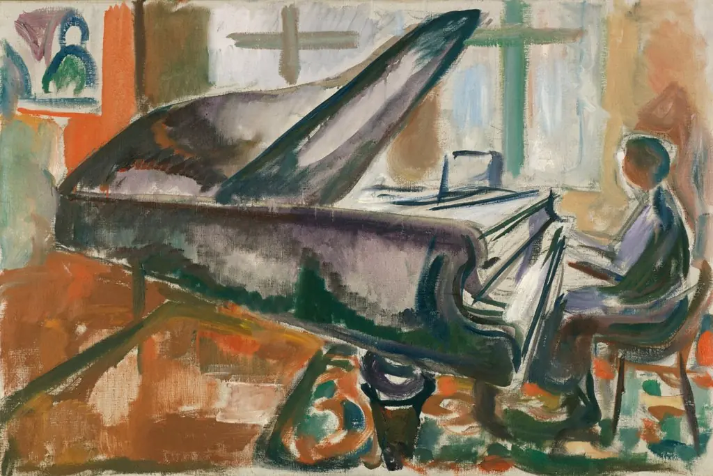 At the Grand Piano