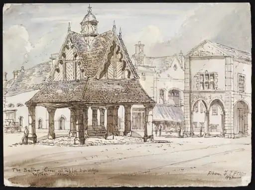 The Butter Cross and Public Buildings, Witney, by Atkins