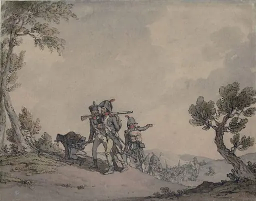 French Soldiers on the March, by Atkinson