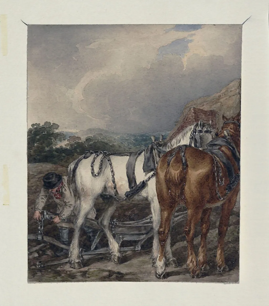 The Ploughman, by Atkinson, watercolor, 1800