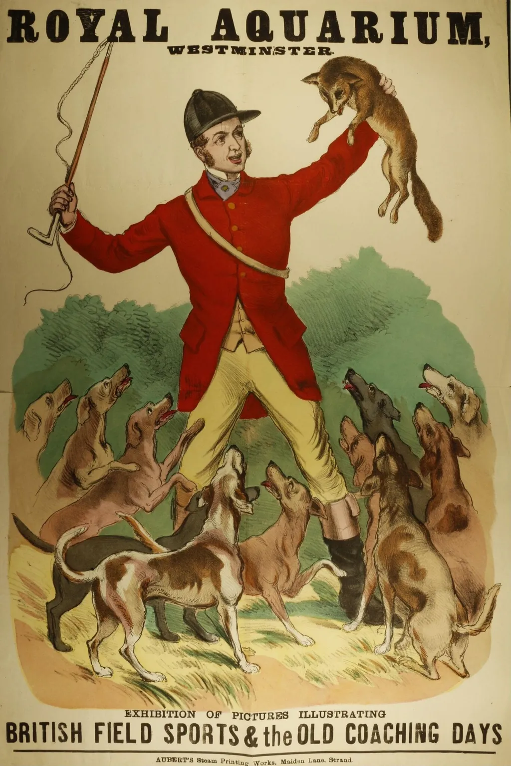 Exhibition of Pictures Illustrating British Field Sports and the Old Coaching Days, by Aubert's Steam Printing Works, 1850