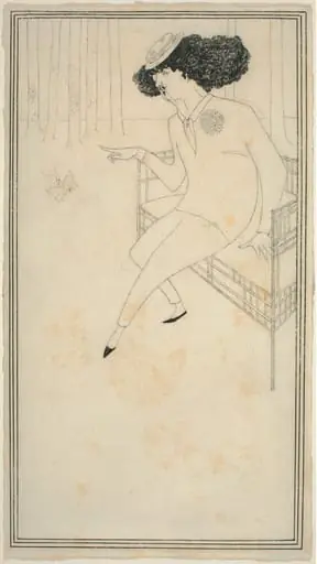 Caricature of J.M. Whistler, by Aubrey Beardsley
