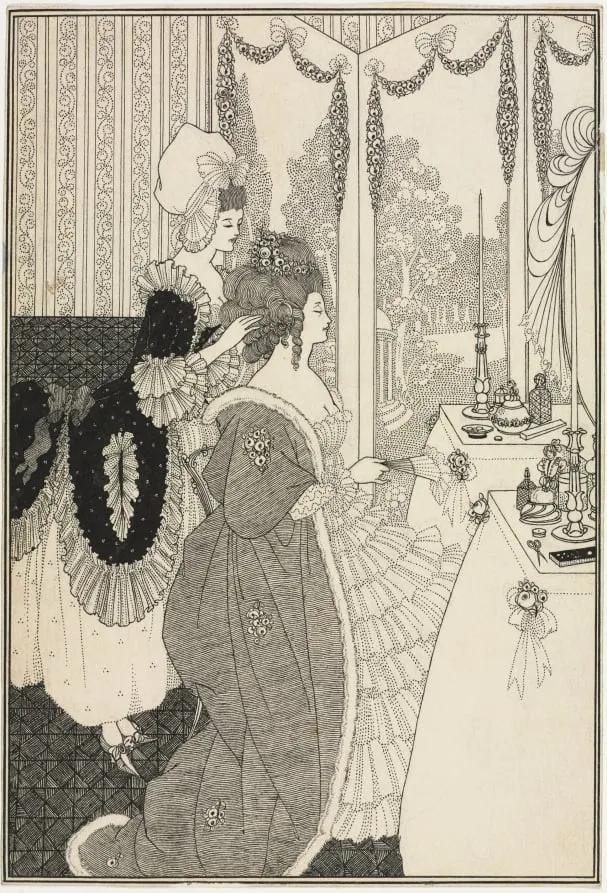 The Toilet, from The Rape of the Lock by Alexander Pope, by Aubrey Beardsley, 1896