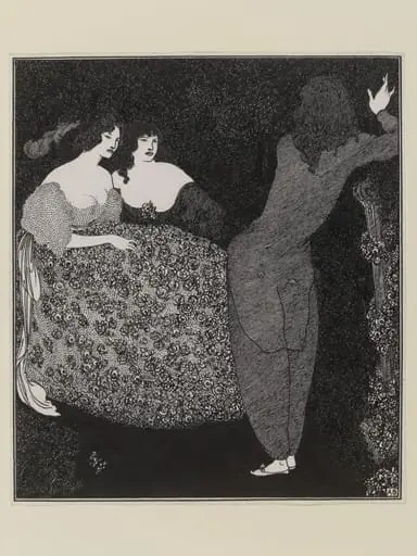 Tristan und Isolde, by Aubrey Vincent Beardsley